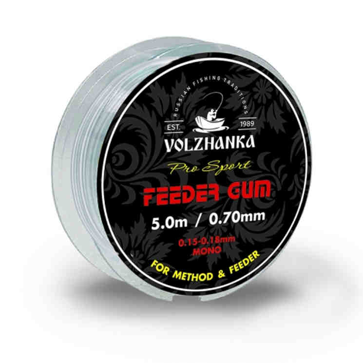 Купить Фидерная резина Volzhanka Feeder Gum 0.5мм / 5м