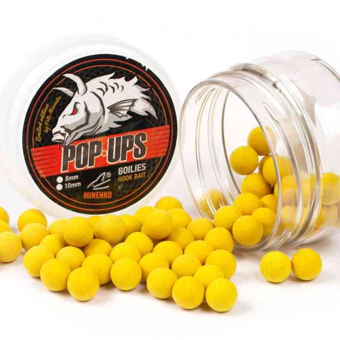 Бойлы плавающие MINENKO YELLOW FLAVOR Pop-Up 10мм