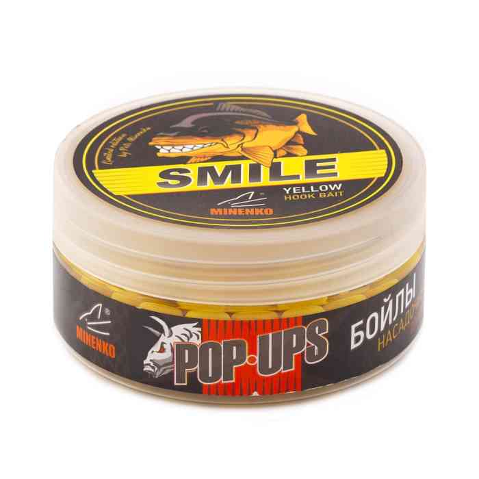 Бойлы плавающие MINENKO SQUID & OCTOPUS (SMILE) Pop-Up 12мм