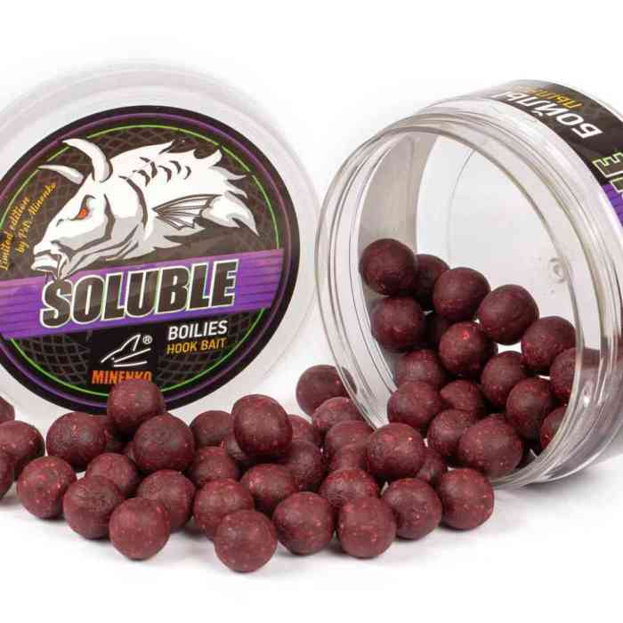 Насадочные бойлы MINENKO КЛЮКВА-КАЛЬМАР 14мм (пылящие)