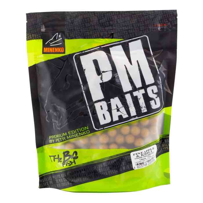 Купить Купить Бойлы пылящие MINENKO ST Pineapple & Krill 14мм (Zip-lock)