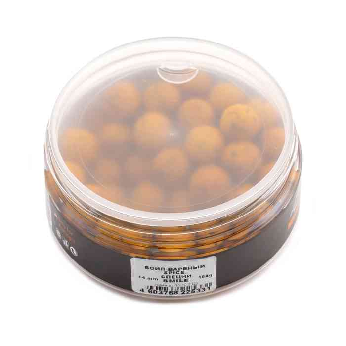 Насадочные бойлы MINENKO SPICE (SMILE) 14мм (варёные) до 10.2023